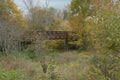 The Fortress Rosecrans is home to great over trail wooden pathways where you can also ride a trail bike Royalty Free Stock Photo