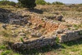 Fortress ruins on Kaliakra cape in Bulgaria Royalty Free Stock Photo