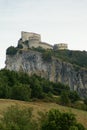 A view of the Fortress of San Leo in Italy Royalty Free Stock Photo