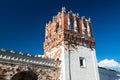 Fortress tower of the Novodevichy convent in Moscow Royalty Free Stock Photo