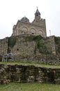 The fortress of Tsarevets is a medieval stronghold located on a hill with the same name in Veliko Tarnovo, the old capital Royalty Free Stock Photo