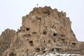 Fortress in Uchisar,Cappadocia Royalty Free Stock Photo