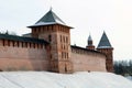 Fortress Velikiy Novgorod of winter.