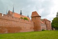 Fortress wall around the cathedral complex 13th century. Frombork, Poland Royalty Free Stock Photo