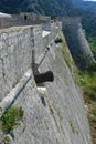 Fortress wall with cannons Royalty Free Stock Photo