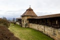 Fortress wall in the castle Altenburg in Bamberg.