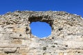 Fortress wall of Chersonesos Royalty Free Stock Photo