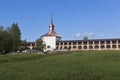 Fortress wall of the New Town and the Kazan tower in Kirillo-Belozersky Monastery