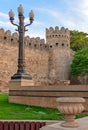 Fortress wall in old city Baku, Azerbaijan Royalty Free Stock Photo