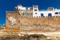 Fortress wall of old Essaouira town on Atlantic ocean coast, Morocco Royalty Free Stock Photo