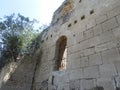 Fortress wall of the Templar fortress Bellopay.