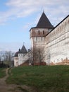 The fortress wall and towers, Boris and Gleb Monastery, Borisoglebsk, Rostov district, Yaroslavl region, Russia