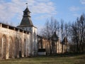 The Fortress Wall And Towers, Irinarh`s Cell, Boris And Gleb Monastery, Borisoglebsk, Rostov District, Yaroslavl Region, Russia