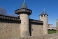 Fortress walls in Carcassonne France