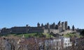 Fortress walls in Carcassonne France