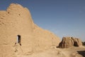 The fortress walls Ghal`eh Jalali in Kashan city, Iran