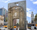 Montevideo, Uruguay, Old citadel gate on Independence square.