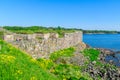 Fortress walls of Suomenlinna Island, in Helsinki