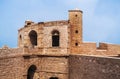 The fortress walls surround the old medina of Essaouira, Morocco Royalty Free Stock Photo