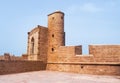 The fortress walls surround the old medina of Essaouira, Morocco Royalty Free Stock Photo