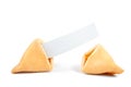 Fortune Cookie Blank Royalty Free Stock Photo