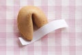 Fortune cookie with blank message Royalty Free Stock Photo