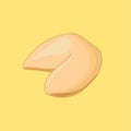 Fortune cookie design vector icon flat isolated illustration Royalty Free Stock Photo