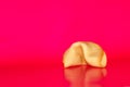 Fortune cookie with message inside Royalty Free Stock Photo