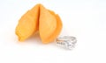 Fortune cookie proposal Royalty Free Stock Photo