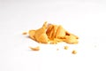 Fortune Cookie Smashed Royalty Free Stock Photo