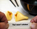 Fortune Cookie Surprise Royalty Free Stock Photo