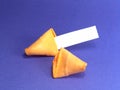 Fortune Cookies Blank Note Royalty Free Stock Photo