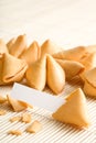 Fortune cookies with blank paper Royalty Free Stock Photo