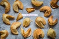 Fortune Cookies with blank paper Royalty Free Stock Photo