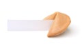 Fortune cookies with blank piece of paper Royalty Free Stock Photo