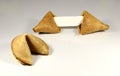 Fortune cookies with customizable blank message