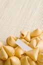 Fortune cookies space for text Royalty Free Stock Photo