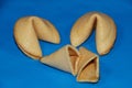Fortune cookies with a wisdom are lying in a studio Royalty Free Stock Photo