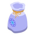 Fortune lucky bag icon, isometric style Royalty Free Stock Photo