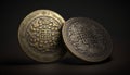 Fortune\'s Charms: Close-Up of Traditional Chinese Lucky Coins