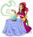 Fortune teller Royalty Free Stock Photo