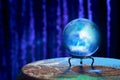 Fortune teller's Crystal Ball with dramatic lighting Royalty Free Stock Photo