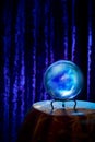 Fortune teller's Crystal Ball with dramatic lighting Royalty Free Stock Photo