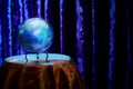 Fortune teller's Crystal Ball with dramatic lighting Royalty Free Stock Photo
