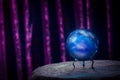 Fortune teller's Crystal Ball with dramatic lighting Royalty Free Stock Photo