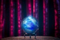 Fortune teller's Crystal Ball with dramatic lighting Royalty Free Stock Photo