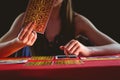 Fortune teller using tarot cards Royalty Free Stock Photo