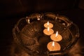 Fortune telling with floating candles