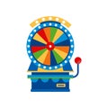 Fortune wheel , arcade game vending machin vector Illustration on a white background