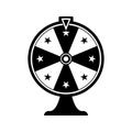 Fortune Wheel isolated on white background Royalty Free Stock Photo